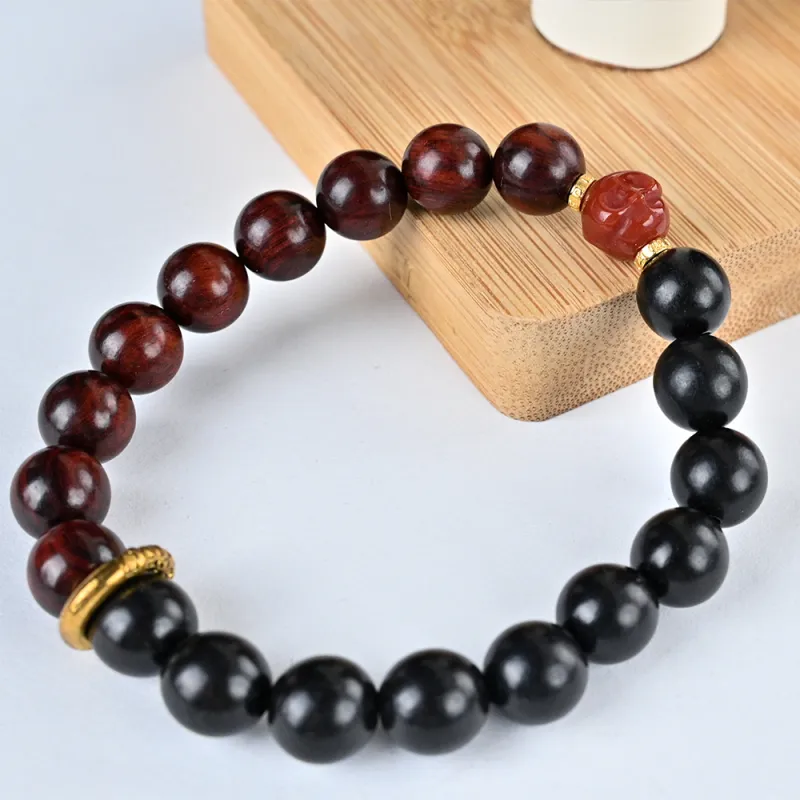 Magic Circle Pterocarpus Bracelets Unisex-3