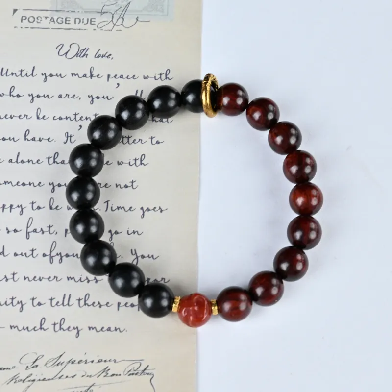 Magic Circle Pterocarpus Bracelets Unisex-4