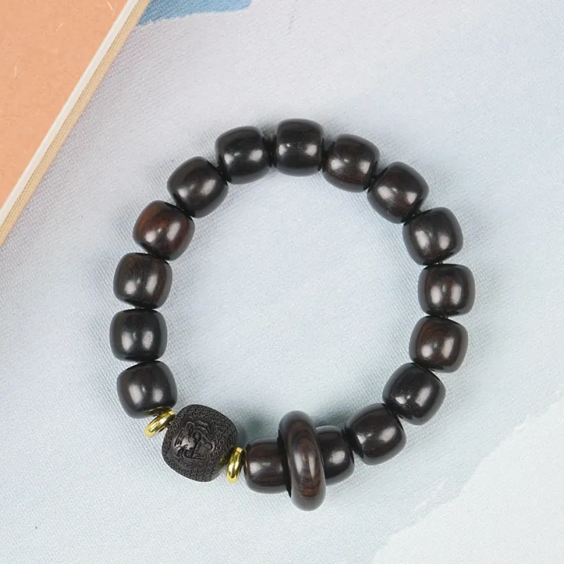 Magic Circle African Blackwood Bracelets Unisex-3