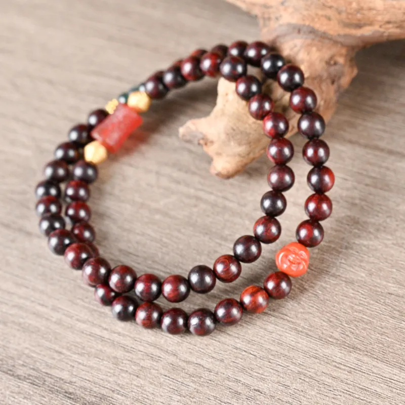 Magic Circle Pterocarpus Bracelets Unisex-2