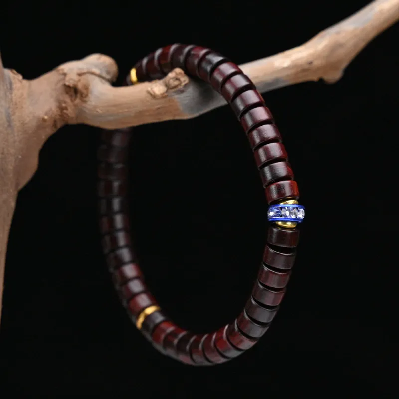 Magic Circle Pterocarpus Wooden Bracelets Unisex-3