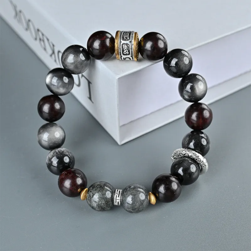 Magic Circle Pterocarpus Bracelets Unisex-4