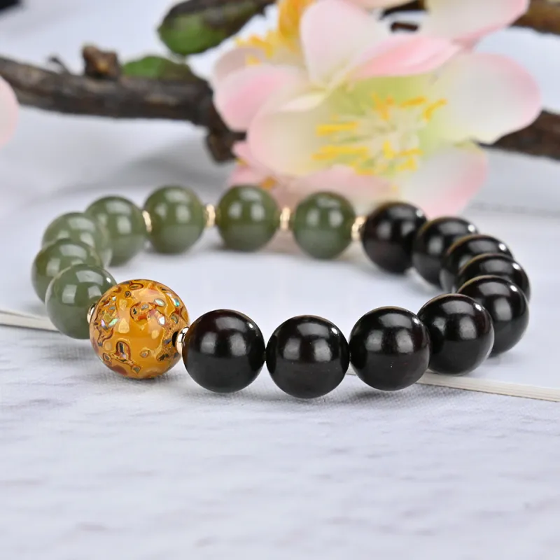 Magic Circle Pterocarpus Bracelets Unisex-3
