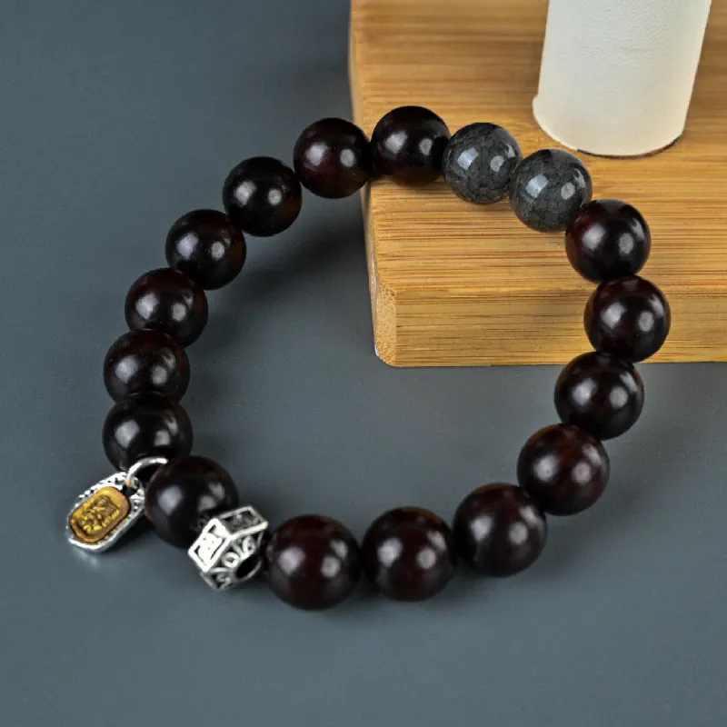 Magic Circle Rosewood Precious Wood Bracelets Unisex-3