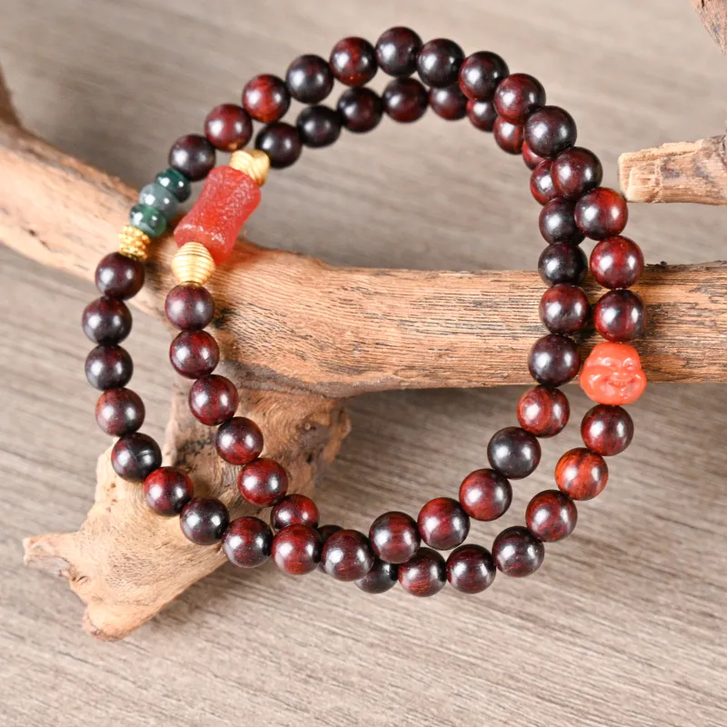 Magic Circle Pterocarpus Bracelets Unisex-3
