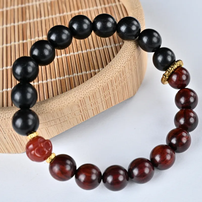 Magic Circle Pterocarpus Bracelets Unisex-5