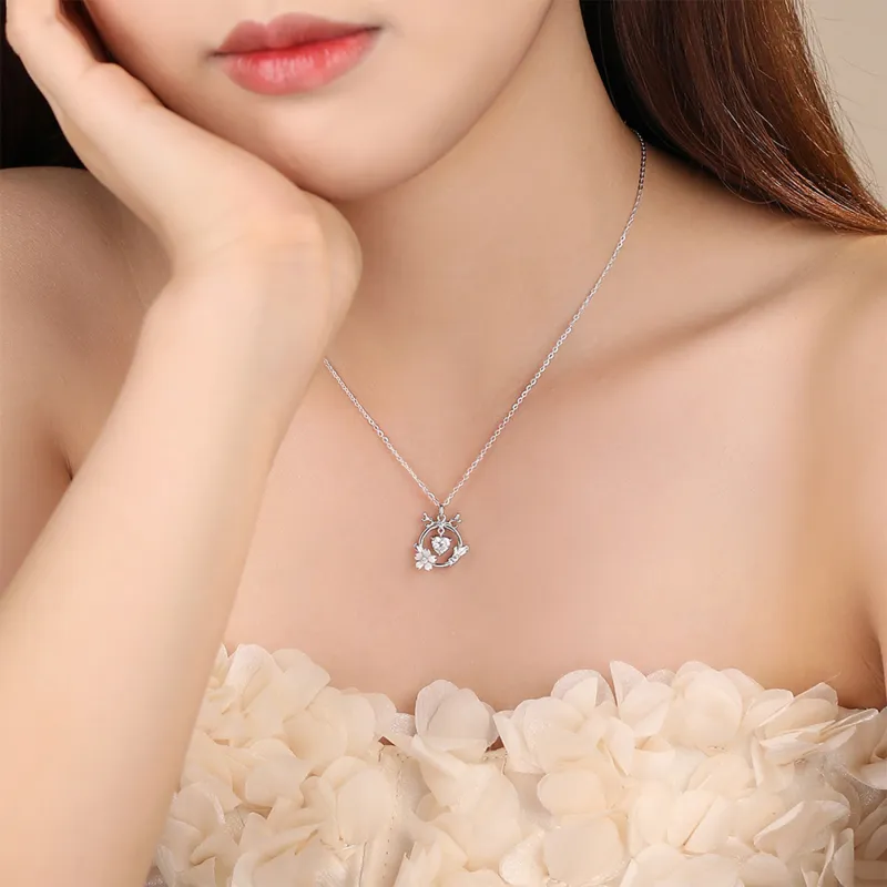V.WI S925 Silver Necklaces Women's-2