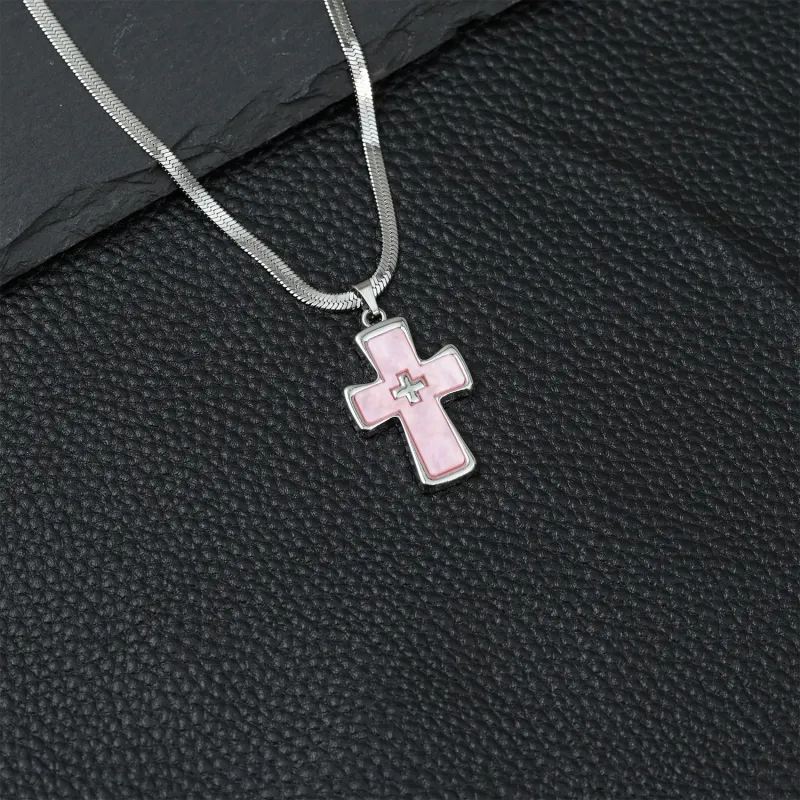 V.WI Titanium Steel Necklaces Unisex-5