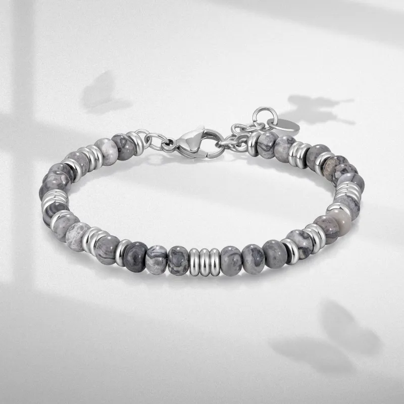 V.WI Map Stone Bracelets Unisex-2