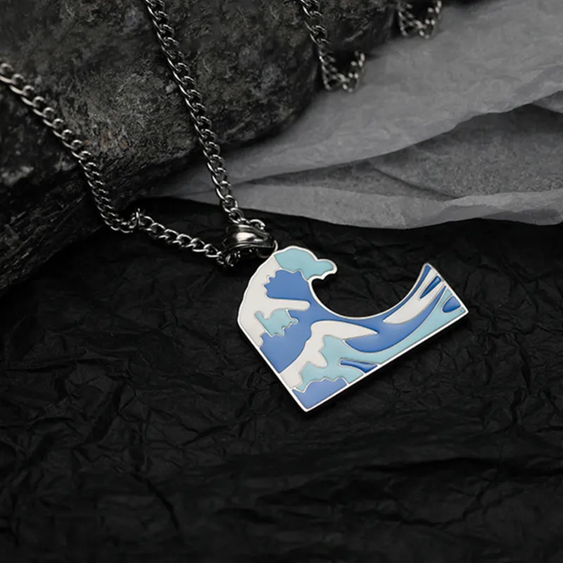V.WI Titanium Steel Necklaces Unisex-3