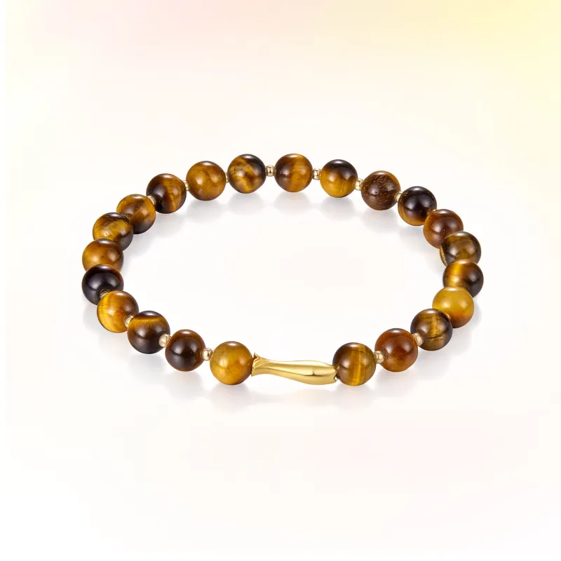 V.WI Tiger's Eye Stone Bracelets Unisex-3