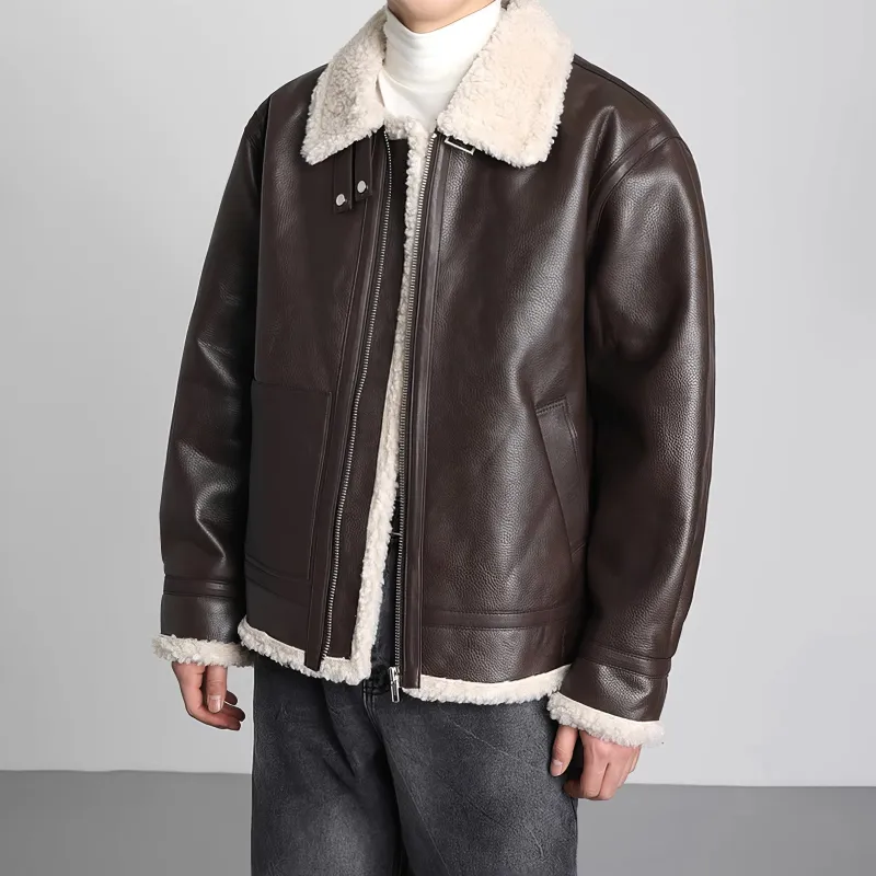 ASEDE Leather Jackets Unisex-11