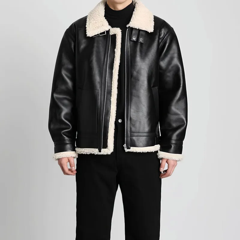 ASEDE Leather Jackets Unisex-5