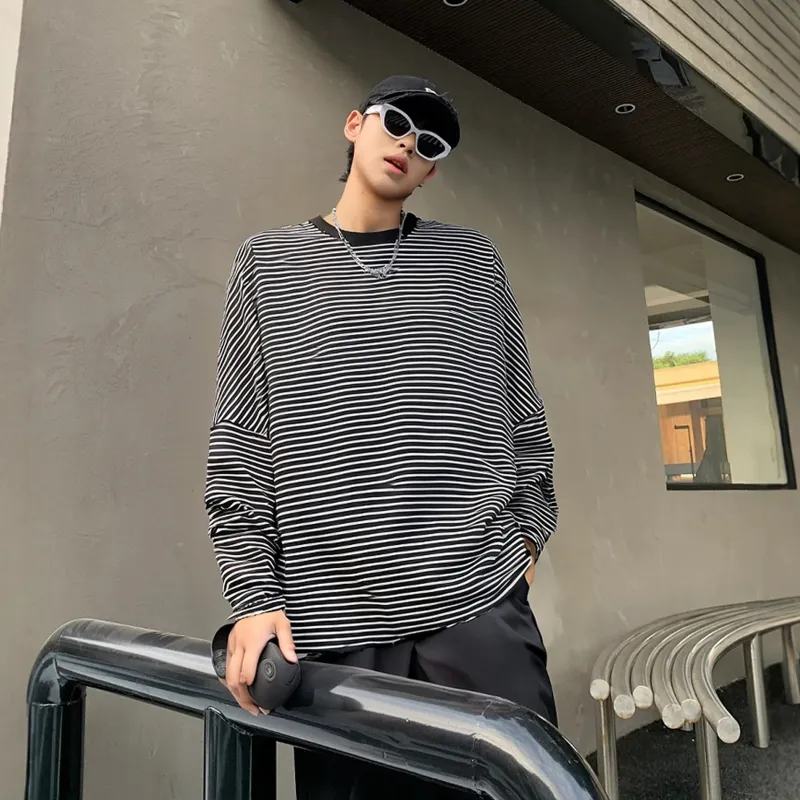 ASEDE T Shirt Unisex Black Stripes-2