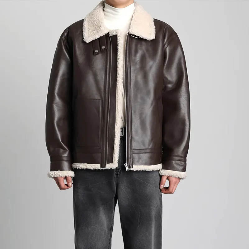 ASEDE Leather Jackets Unisex-12