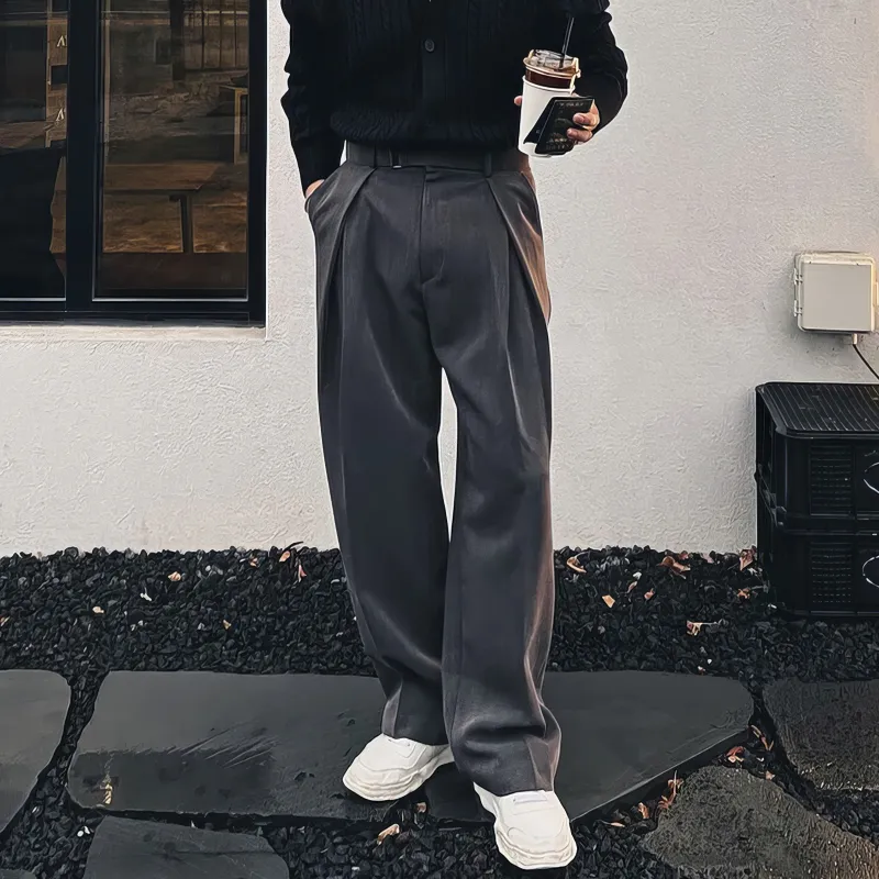 ASEDE Casual Pants Unisex Dark Gray-6