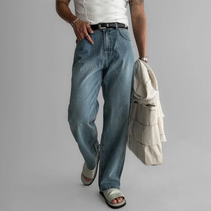 ASEDE Jeans Unisex Light Blue-3