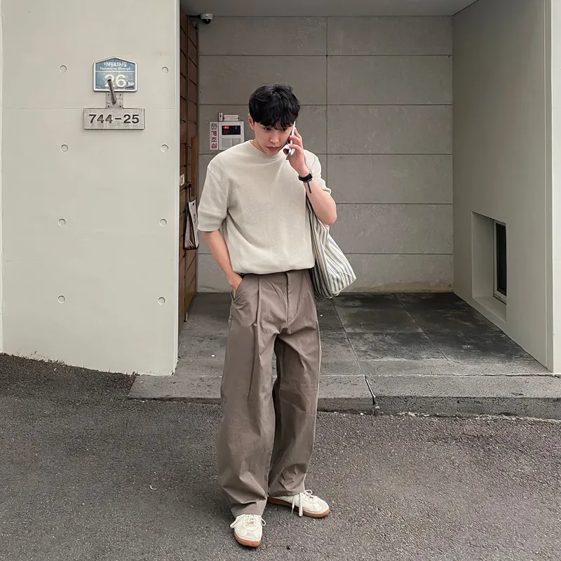 ASEDE Casual Pants Men-5