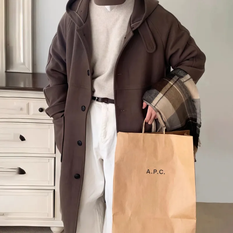 ASEDE Coats Unisex Dark Brown-3