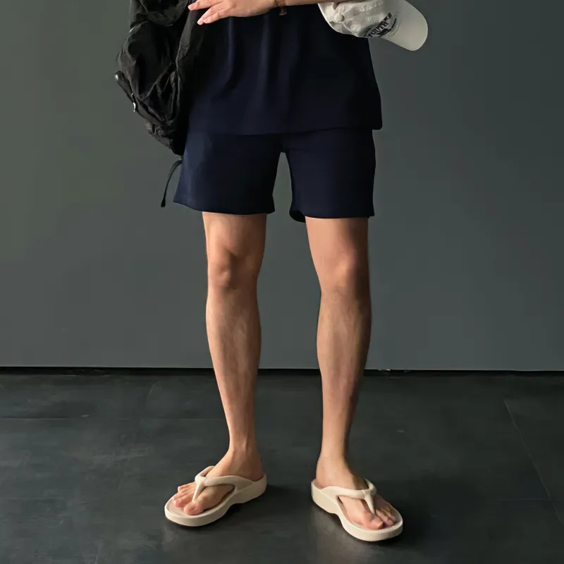 ASEDE Casual Shorts Unisex Dark Blue-3