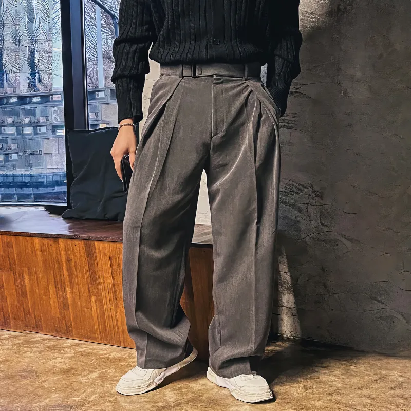 ASEDE Casual Pants Unisex Dark Gray-3