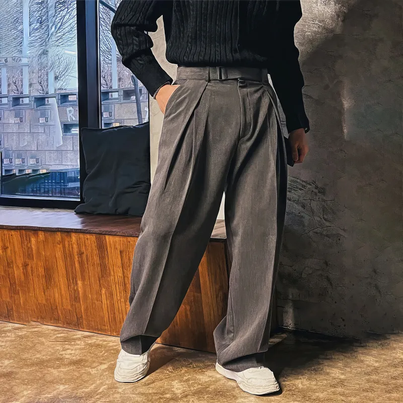 ASEDE Casual Pants Unisex Dark Gray-2