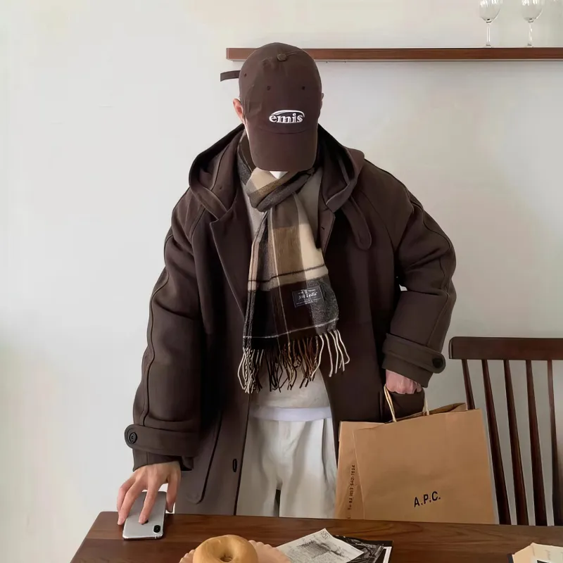 ASEDE Coats Unisex Dark Brown-6