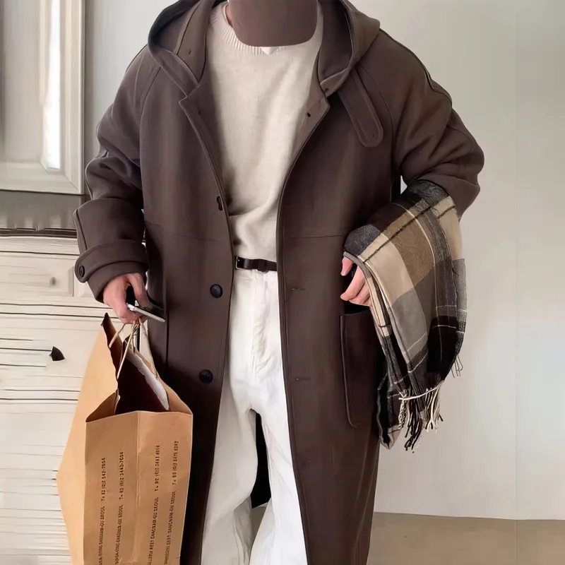 ASEDE Coats Unisex Dark Brown-4
