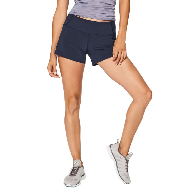 Lululemon Run Times Sports Shorts Women's Midnight Dark Blue-2