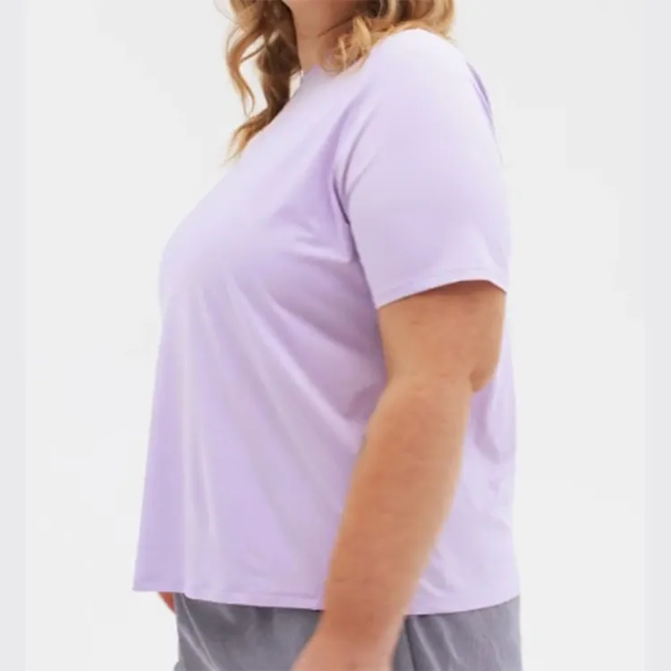 Nike T-Shirt Women's Lilac Flowers-4