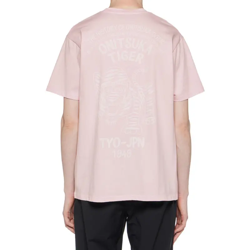 Onitsuka Tiger SS24 T Shirt Unisex Light Pink-6