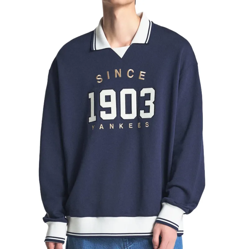 MLB New York Yankees Polo Shirt Unisex Marine Blue-2