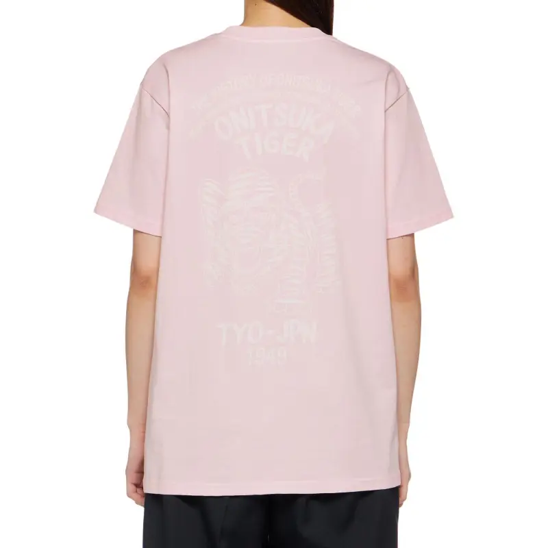 Onitsuka Tiger SS24 T Shirt Unisex Light Pink-5