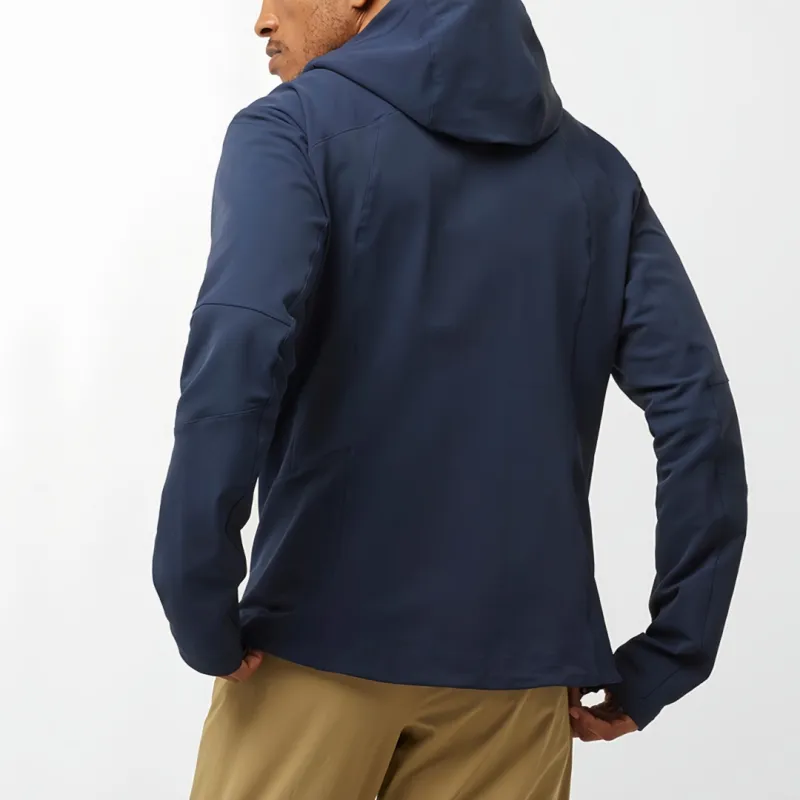 SALOMON OUTPEAK SOFTSHEL OUTPEAK SOFTSHELL Jackets Coats Men's Iris Blue-1