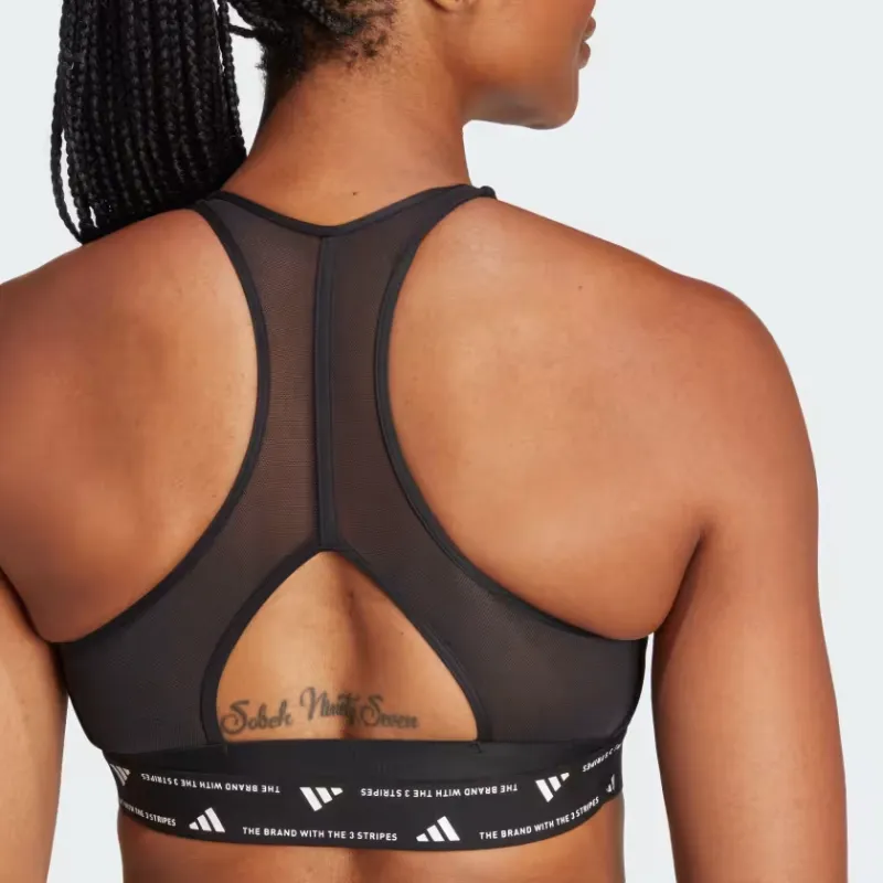Adidas Free Shipping With AdiClub Powerreact Training Medium Support Bra-4