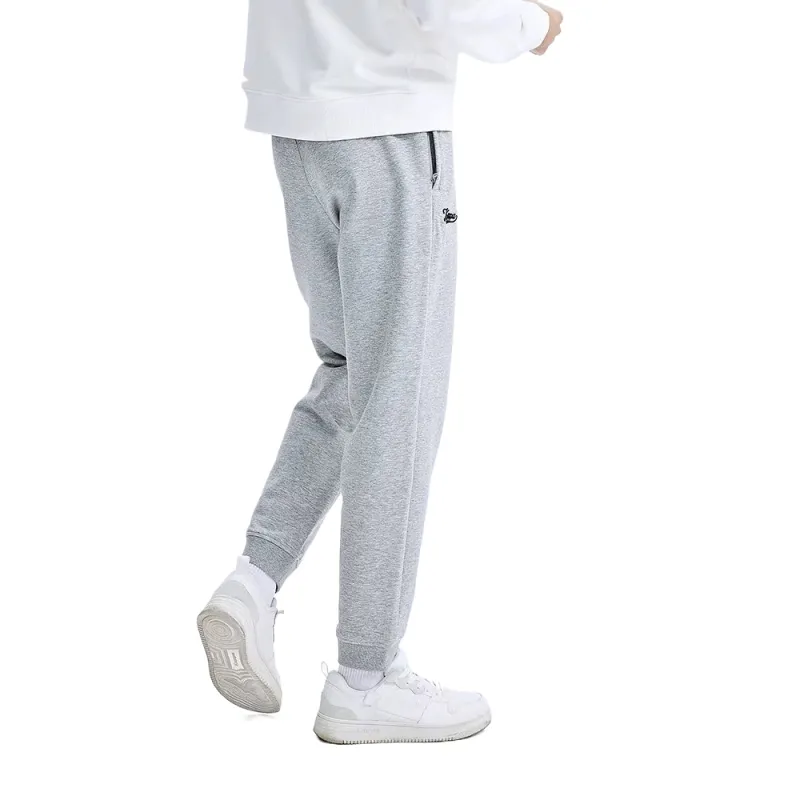 Kappa FW/AW22 Knitted Sports Pants Men Medium Light Heather Gray-6