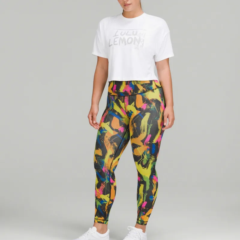 Lululemon Wunder Train Athletic Trousers Women's Light Adjusted Black Mixed Color-3