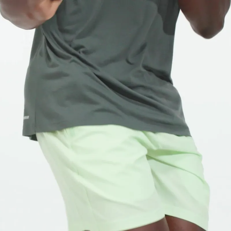 Adidas TRAIN ESSENTIALS WOVEN TRAINING SHORTS Casual Shorts Men's Half Green Spark / Black-3