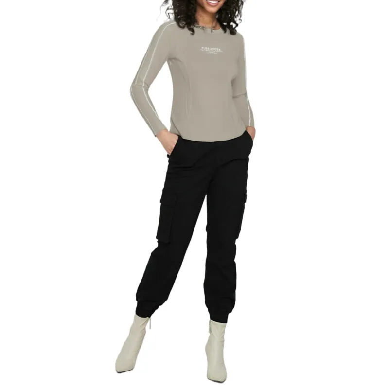 FILA FUSION FUSIONEER Raglan Sleeve T Shirt Women's Vine Brown-1