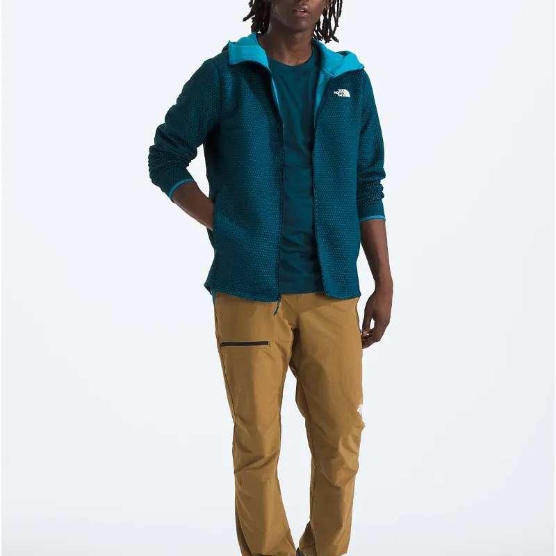 THE NORTH FACE DotKnit Thermal Full-Zip Hoodie Sweatshirt Men's Blue-5