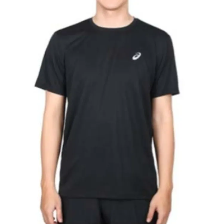 Asics T-Shirt Men's Black Silver-1