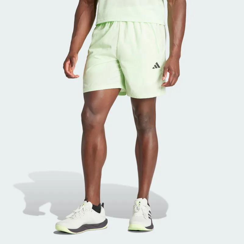 Adidas TRAIN ESSENTIALS WOVEN TRAINING SHORTS Casual Shorts Men's Half Green Spark / Black-6