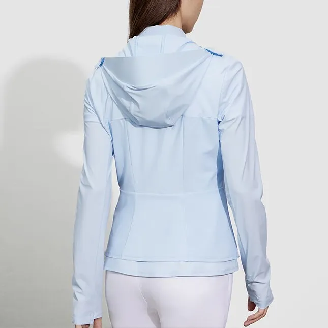FILA Jackets Coats Women's Light Sky Blue-4