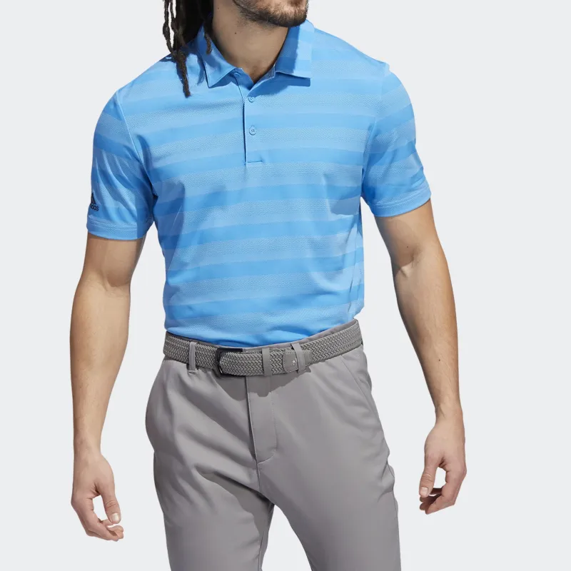Adidas TWO-COLOR STRIPED POLO SHIRT Polo Shirt Men's Pulse Blue / Bliss Blue-5