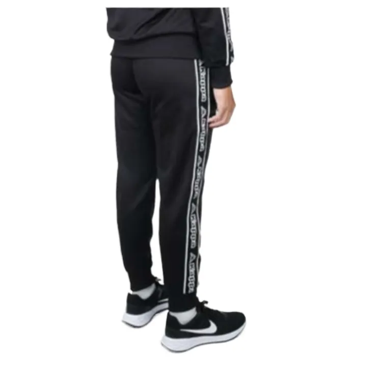 Kappa Knitted Sports Pants Men's Black White-4