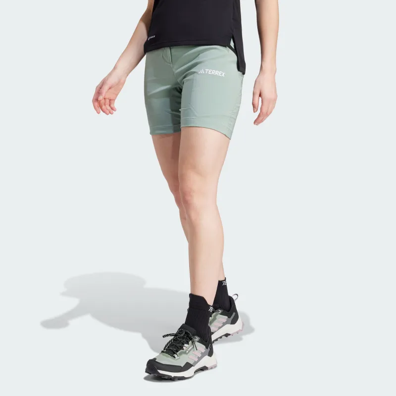 Adidas Terre XPERIOR MID SHORTS Casual Shorts Women's Dusty Green-2