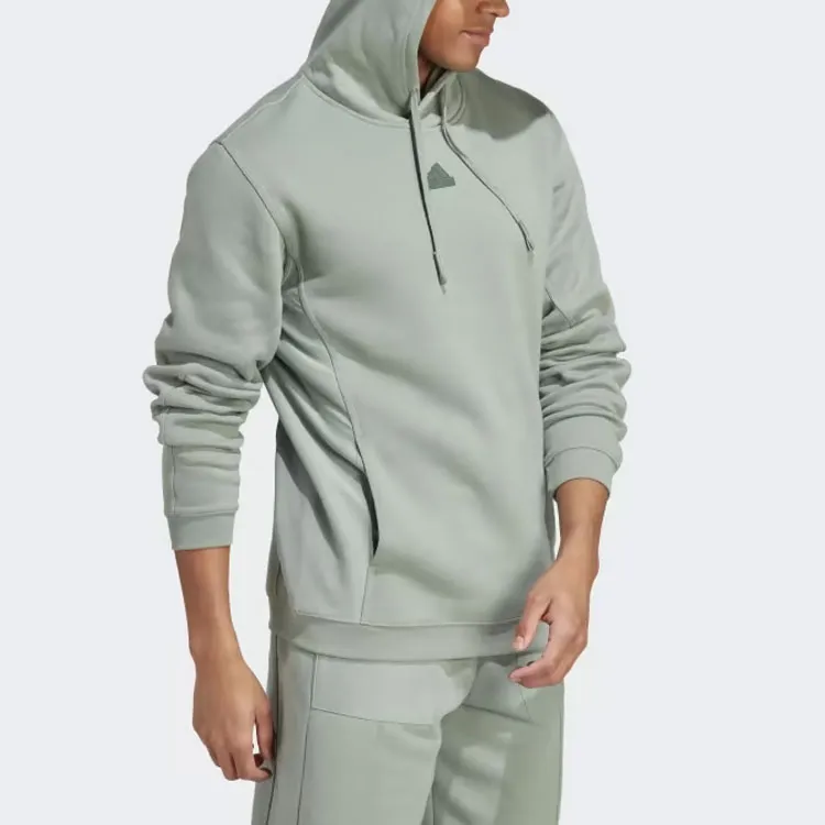 Adidas CITY ESCAPE CITY ESCAPE HOODIE Sweatshirt Men's Silver Green-2