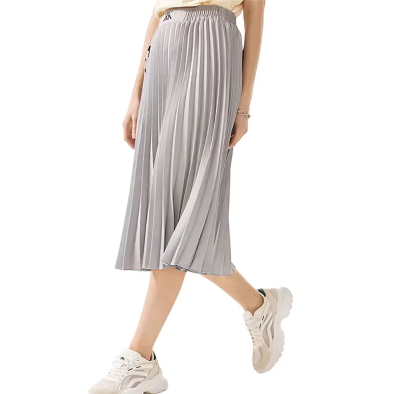 Kappa Casual Long Skirts Women's Silver Gray-4