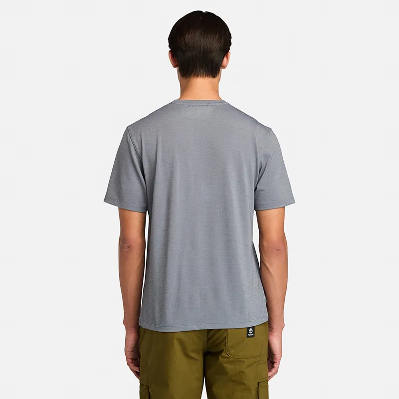 Timberland T Shirt Men's Gray Blue-2