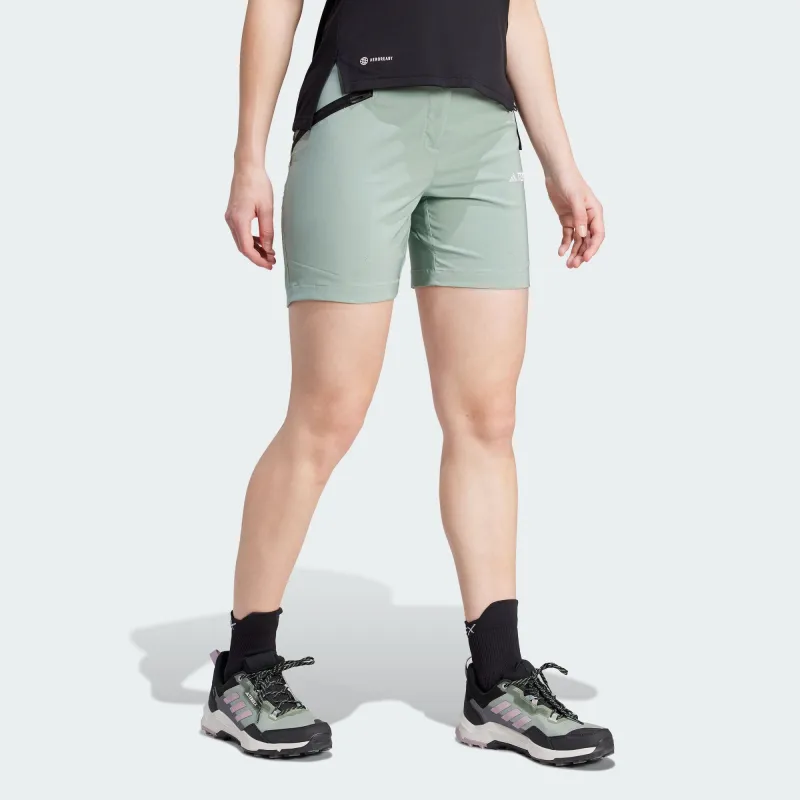 Adidas Terre XPERIOR MID SHORTS Casual Shorts Women's Dusty Green-4